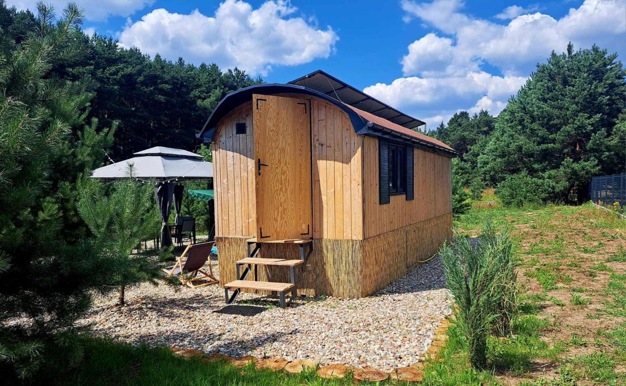 Oaza Swiety Spokoj - Domek Z Balia I Jacuzzi Rzasnik Exterior foto